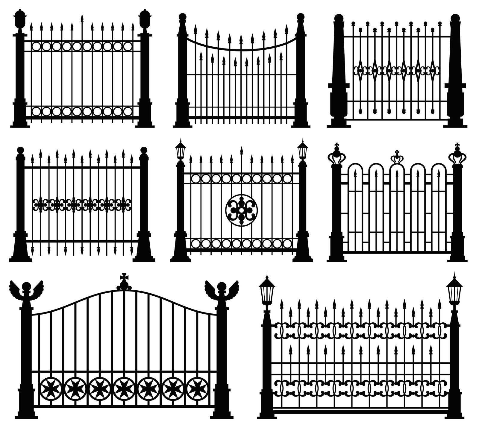 Decorative metal railing